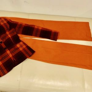 Orange Limited Coordinating Suit Pants